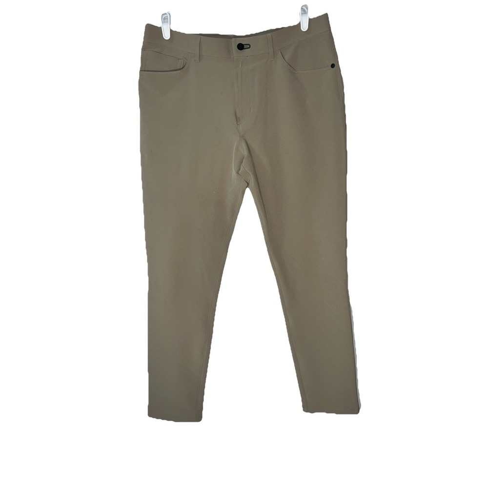 Public Rec Pants Mens 36x34 Fits (35x32) Beige Straight Stretch Chino Casual